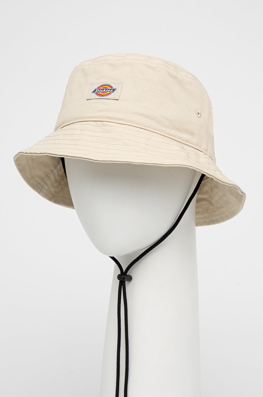 

Памучна капела Dickies в бежово от памук, Бежов