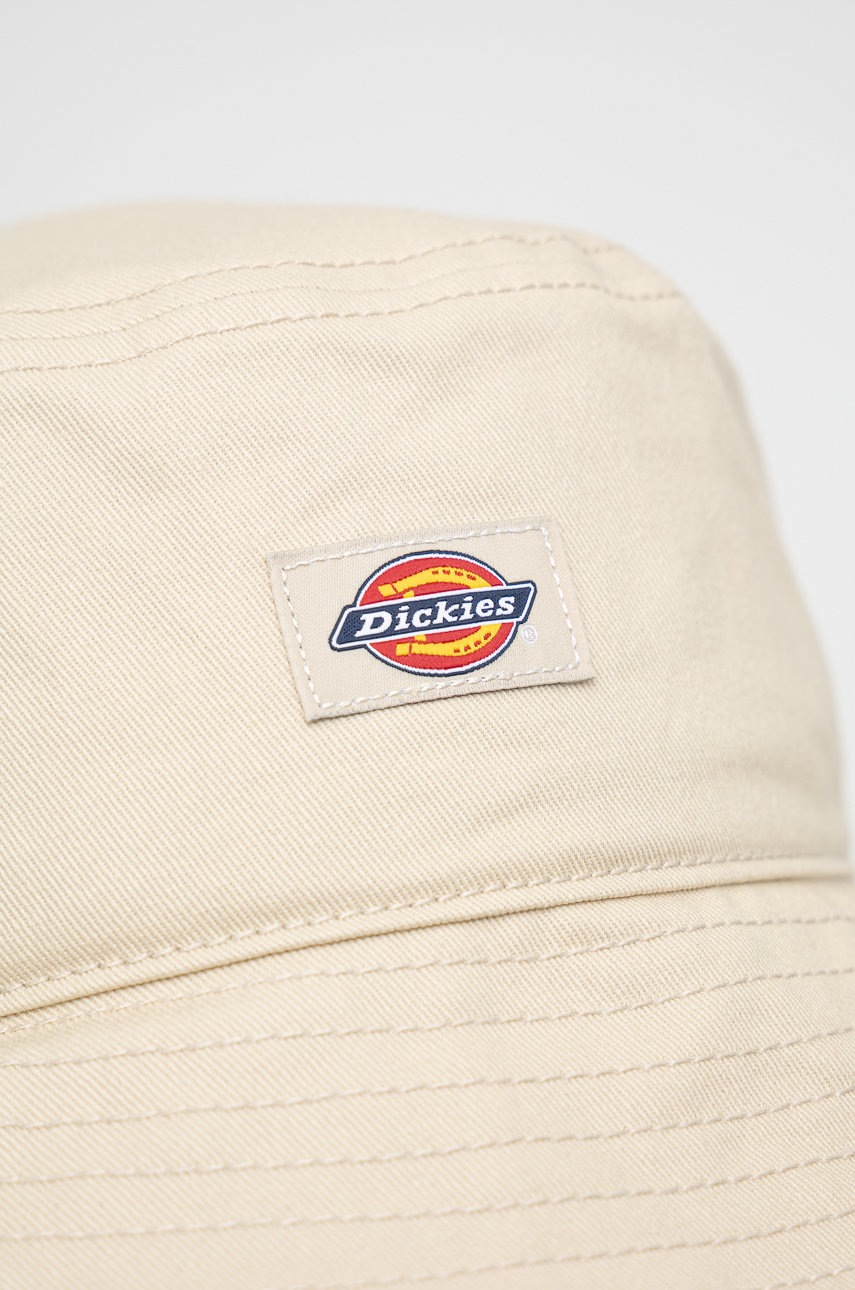 

Бавовняний капелюх Dickies колір бежевий з бавовни