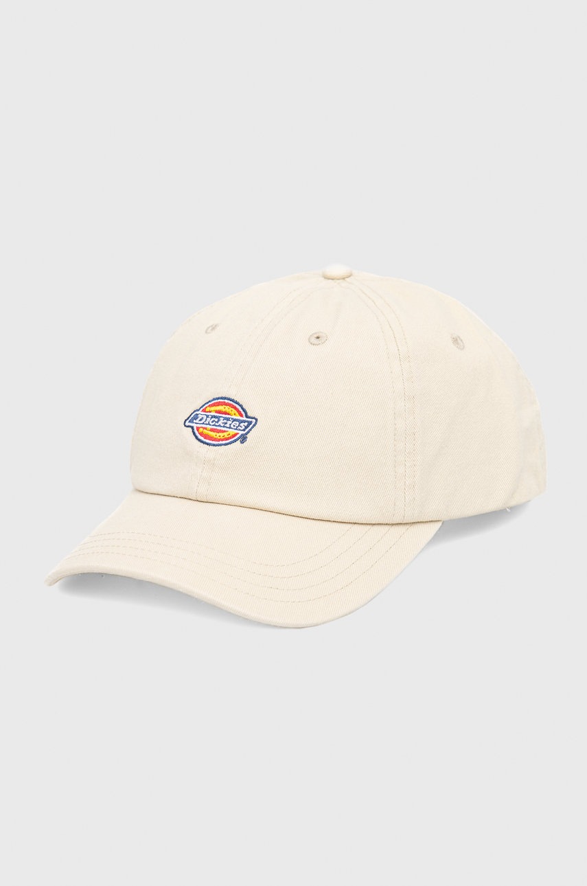 

Шапка Dickies в бежово с изчистен дизайн, Бежов