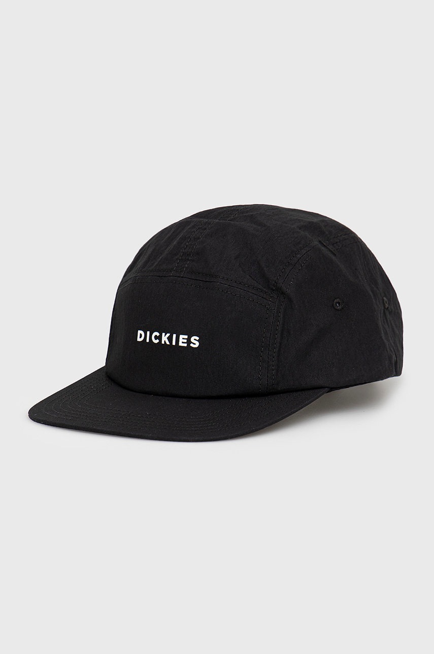 

Шапка Dickies в черно с принт, Черен