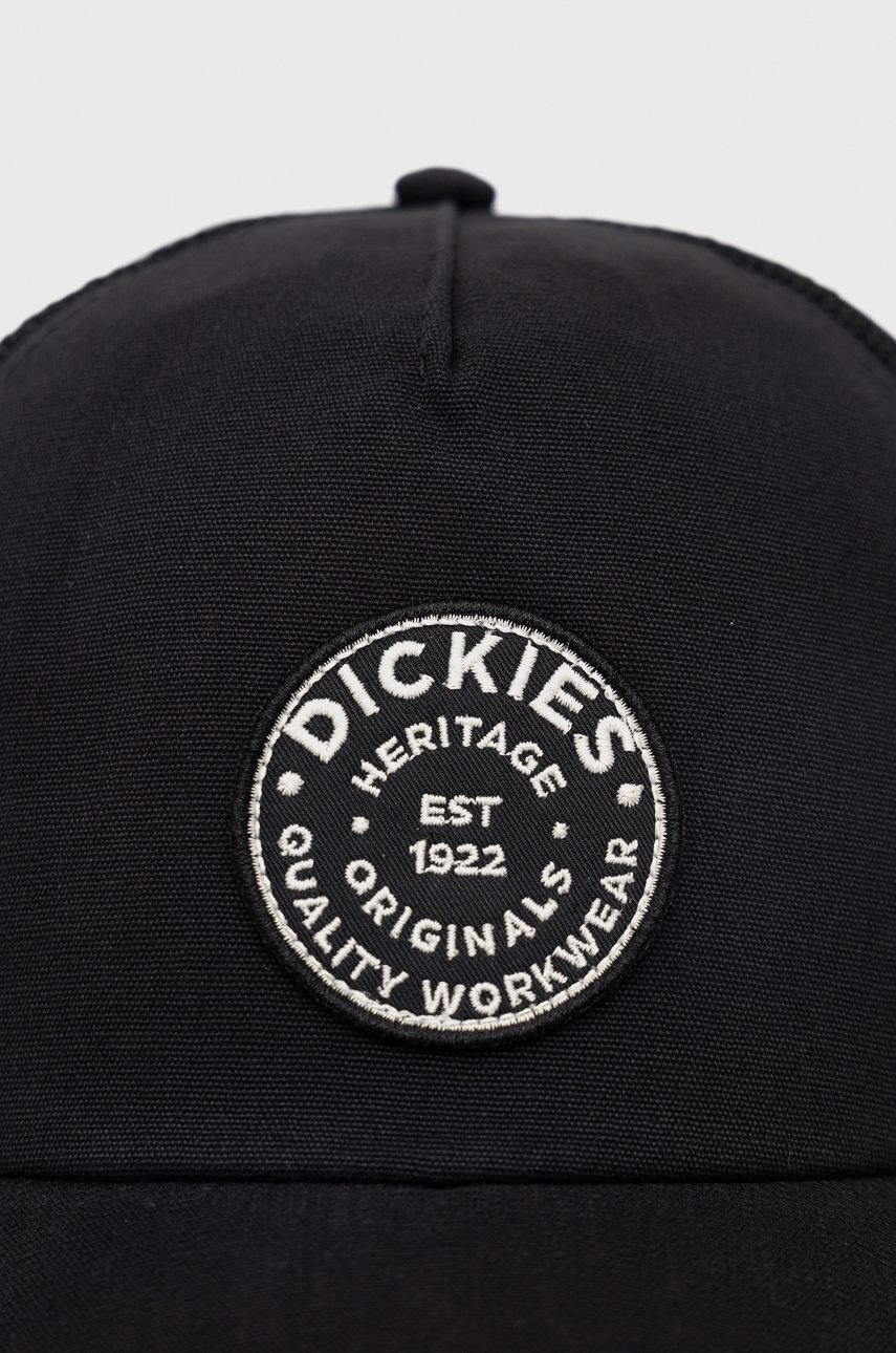 

Кепка Dickies колір чорний з аплікацією
