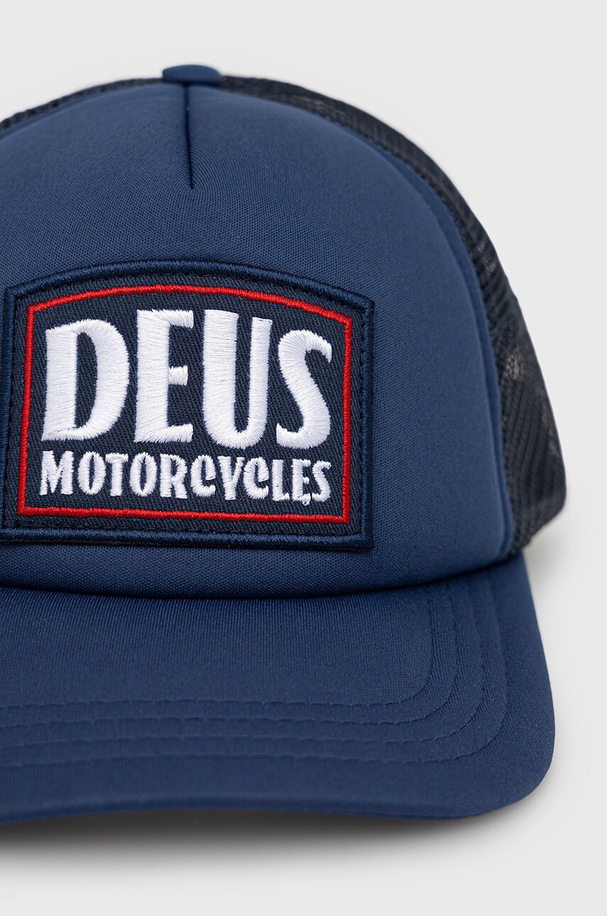 

Кепка Deus Ex Machina колір синій з аплікацією
