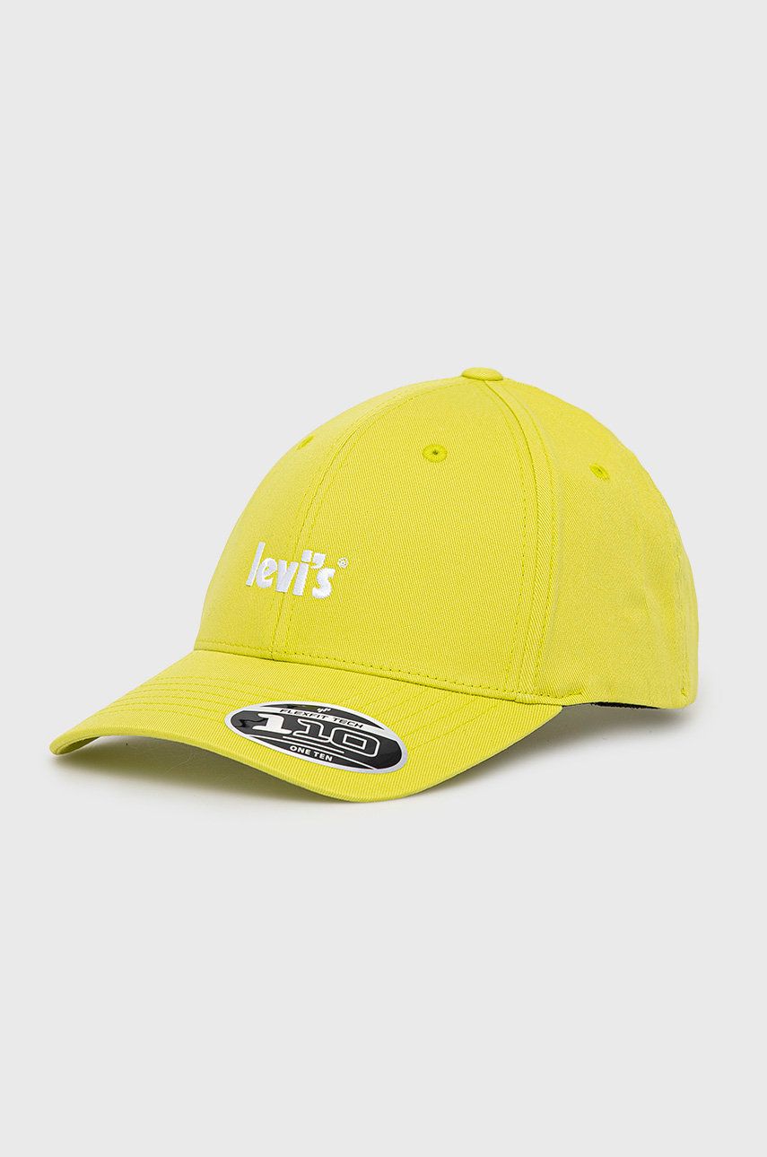 Levi's șapcă Culoarea Verde, Cu Imprimeu