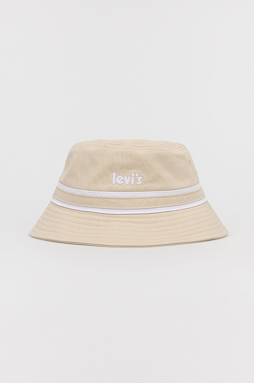 

Памучна капела Levi's в бежово от памук, Бежов