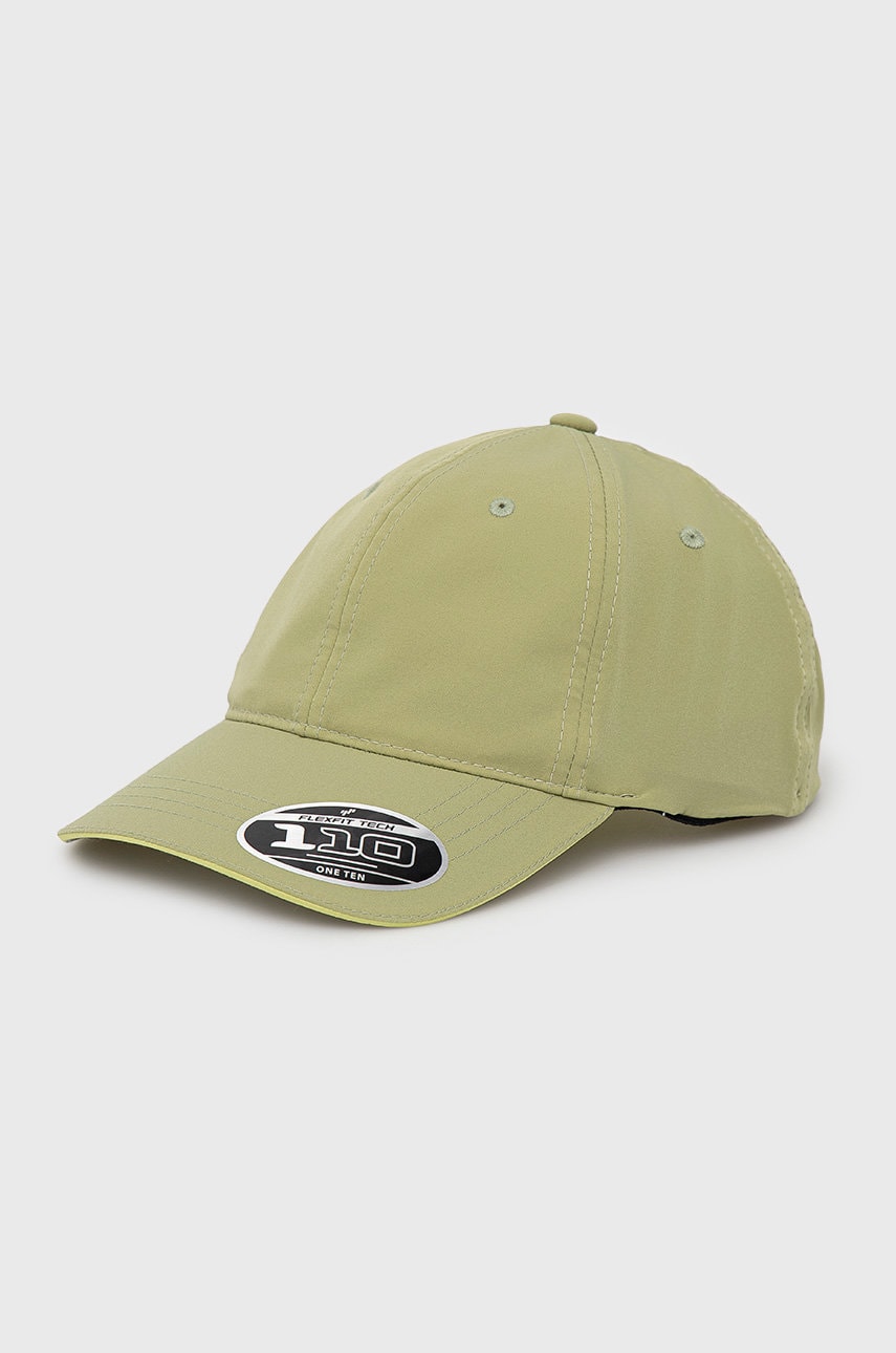 Levi's caciula culoarea verde, neted