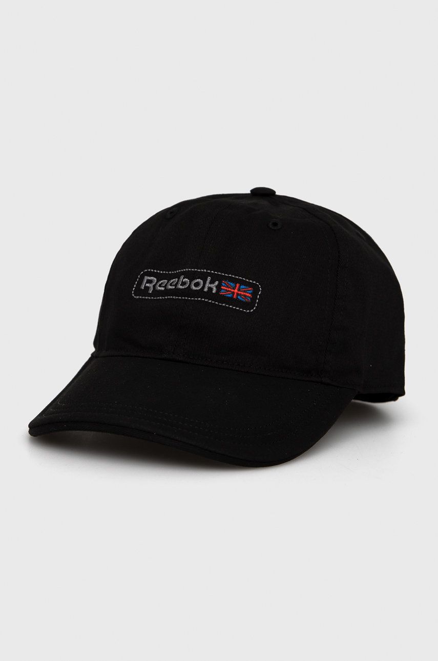 Reebok Classic șapcă HE3124 culoarea negru, cu imprimeu
