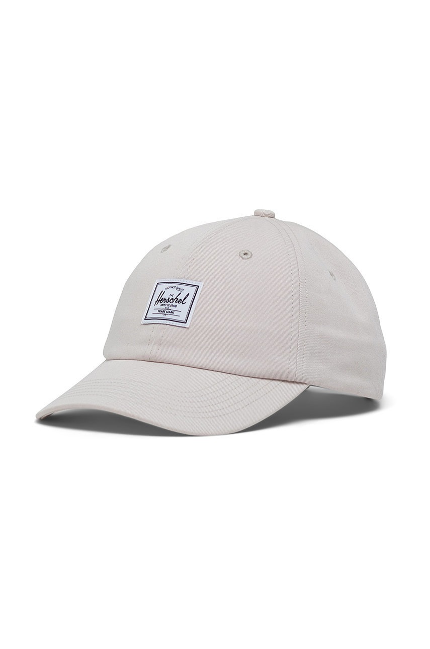 

Шапка Herschel в бежово с апликация, Бежов