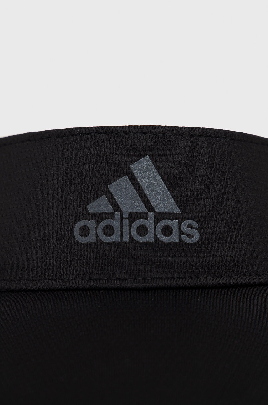 

Козирок від сонця adidas колір чорний з принтом