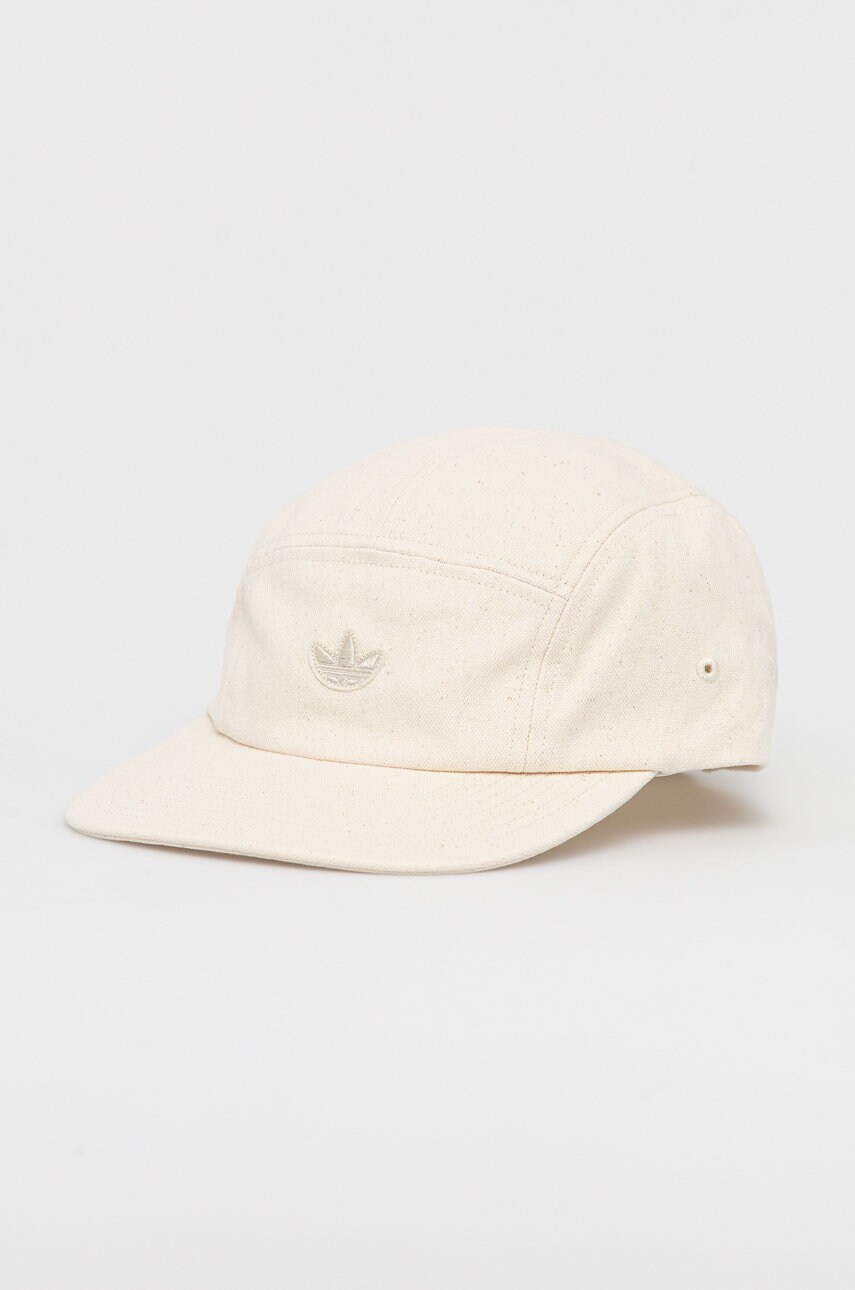 Adidas originals caciula culoarea alb, neted