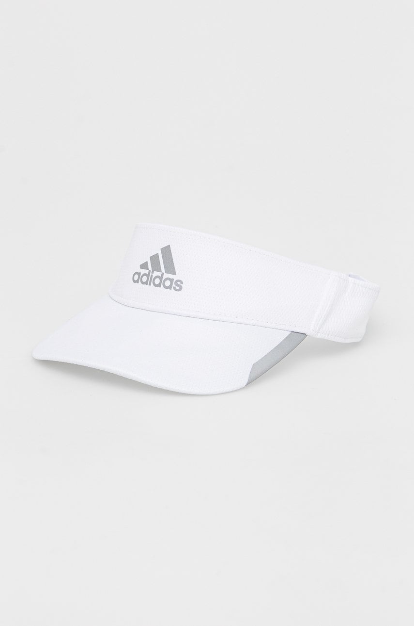 Adidas performance sapca cozoroc culoarea alb, cu imprimeu