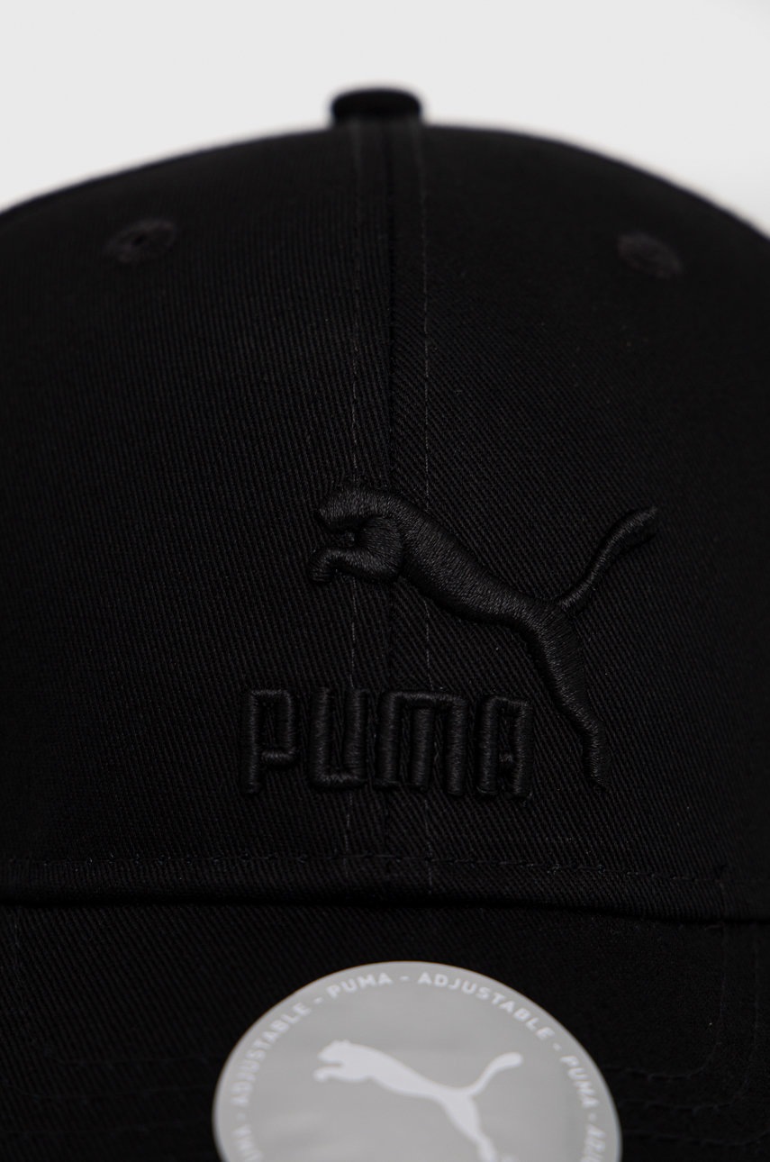 

Хлопковая кепка Puma 22554 цвет чёрный с аппликацией