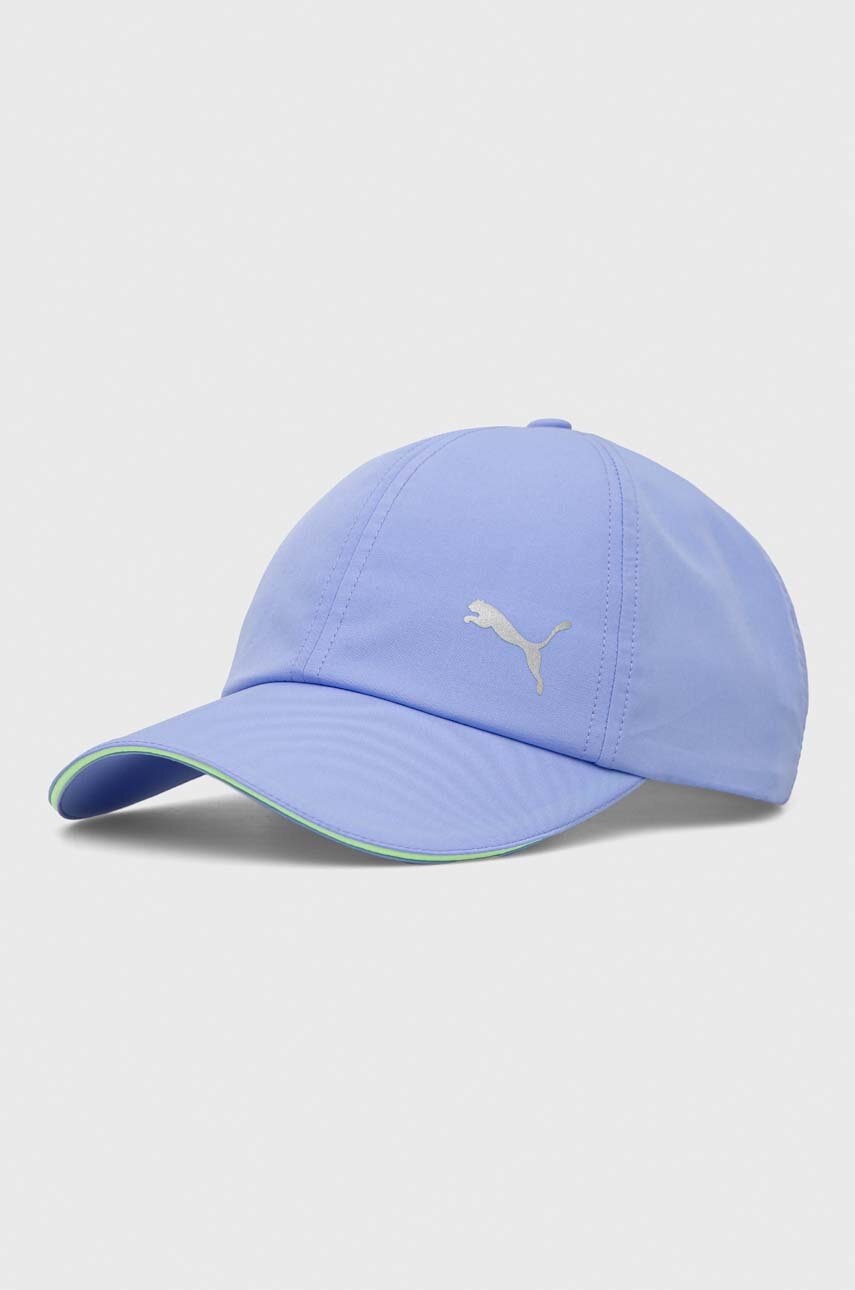 

Шапка с козирка Puma Essentials в лилаво с изчистен дизайн, Виолетов