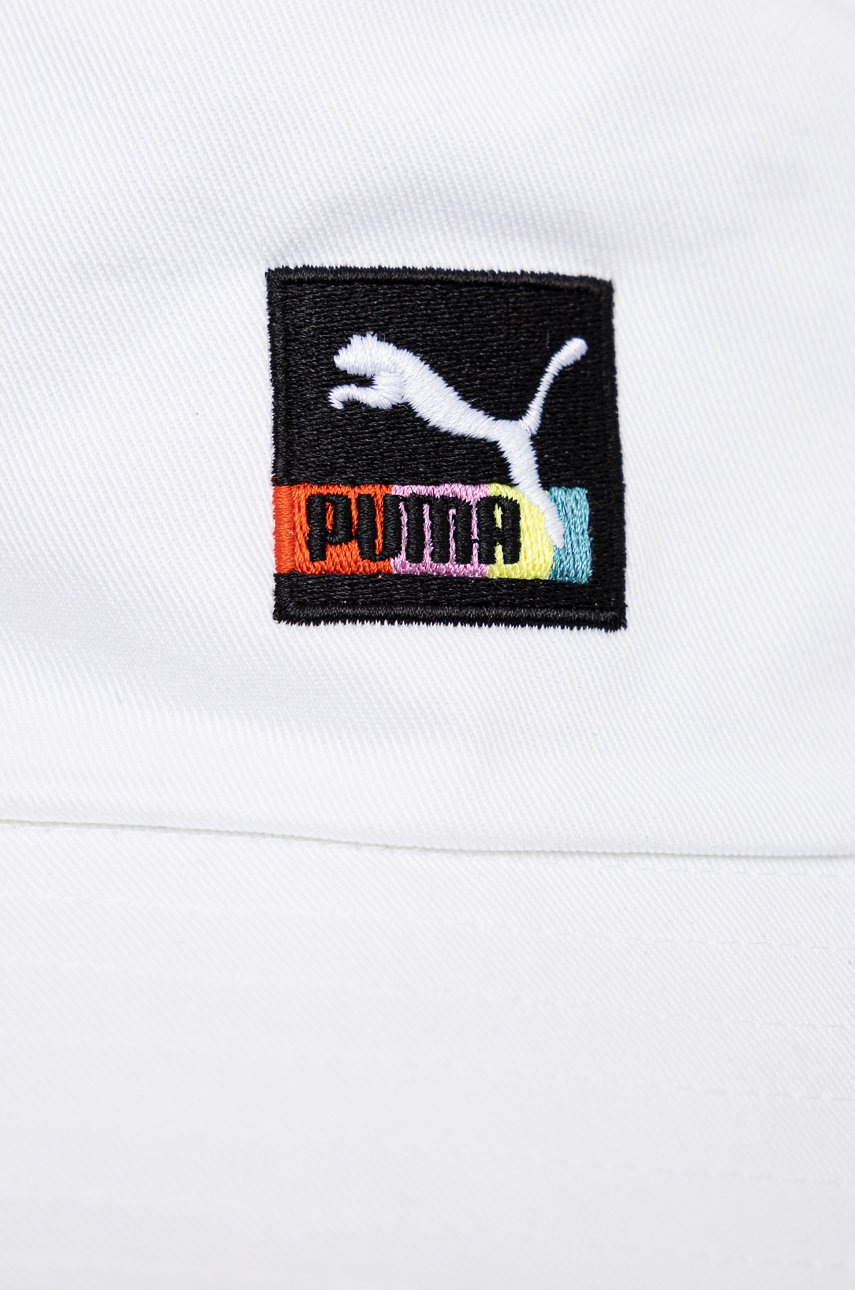

Бавовняний капелюх Puma 23757 колір білий з бавовни