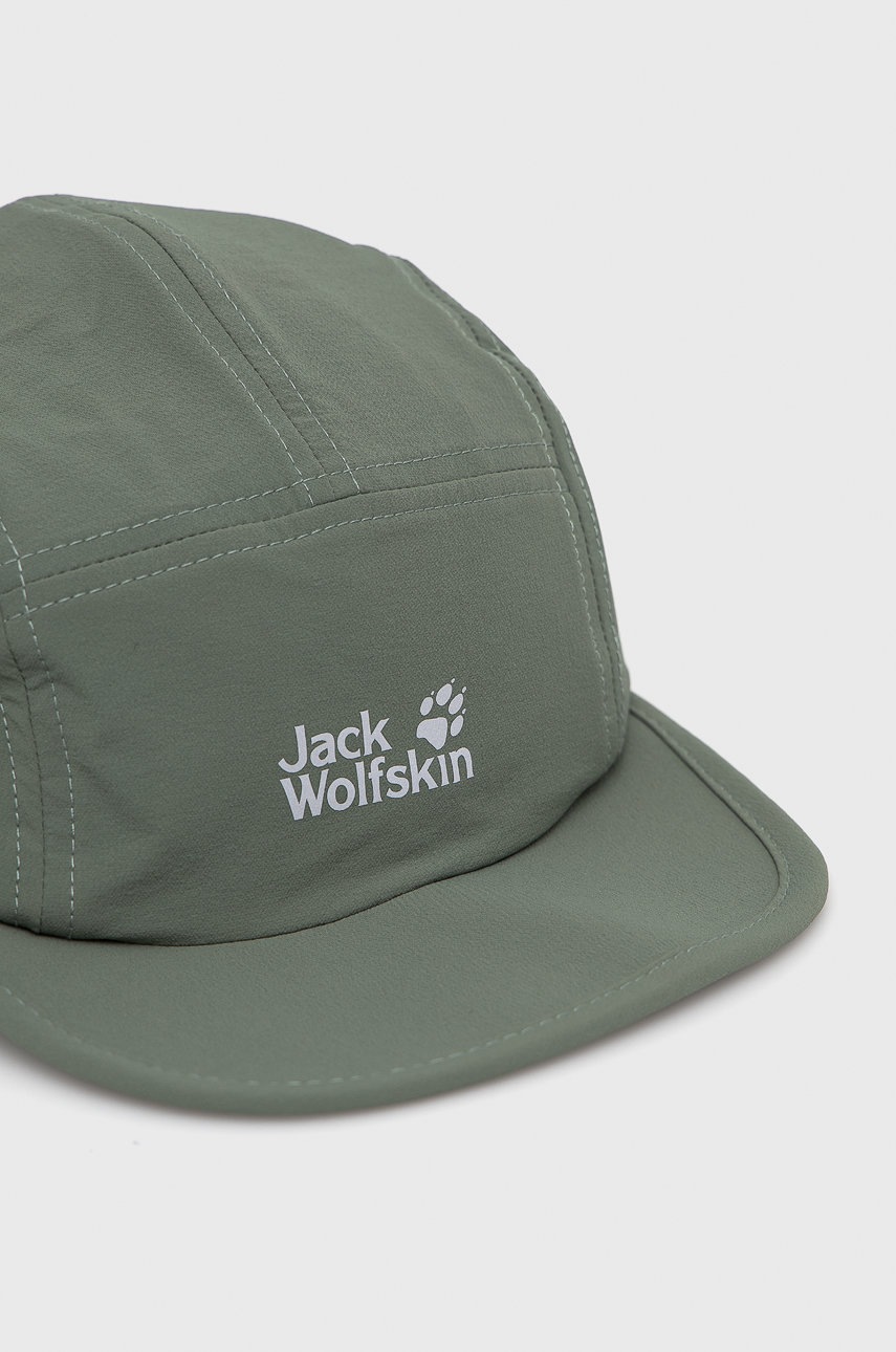 

Кепка Jack Wolfskin колір зелений з принтом