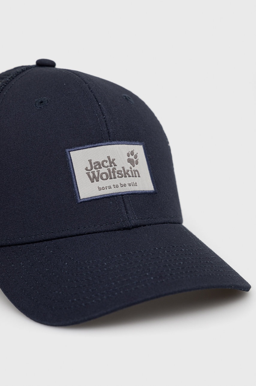 

Кепка Jack Wolfskin колір синій з аплікацією