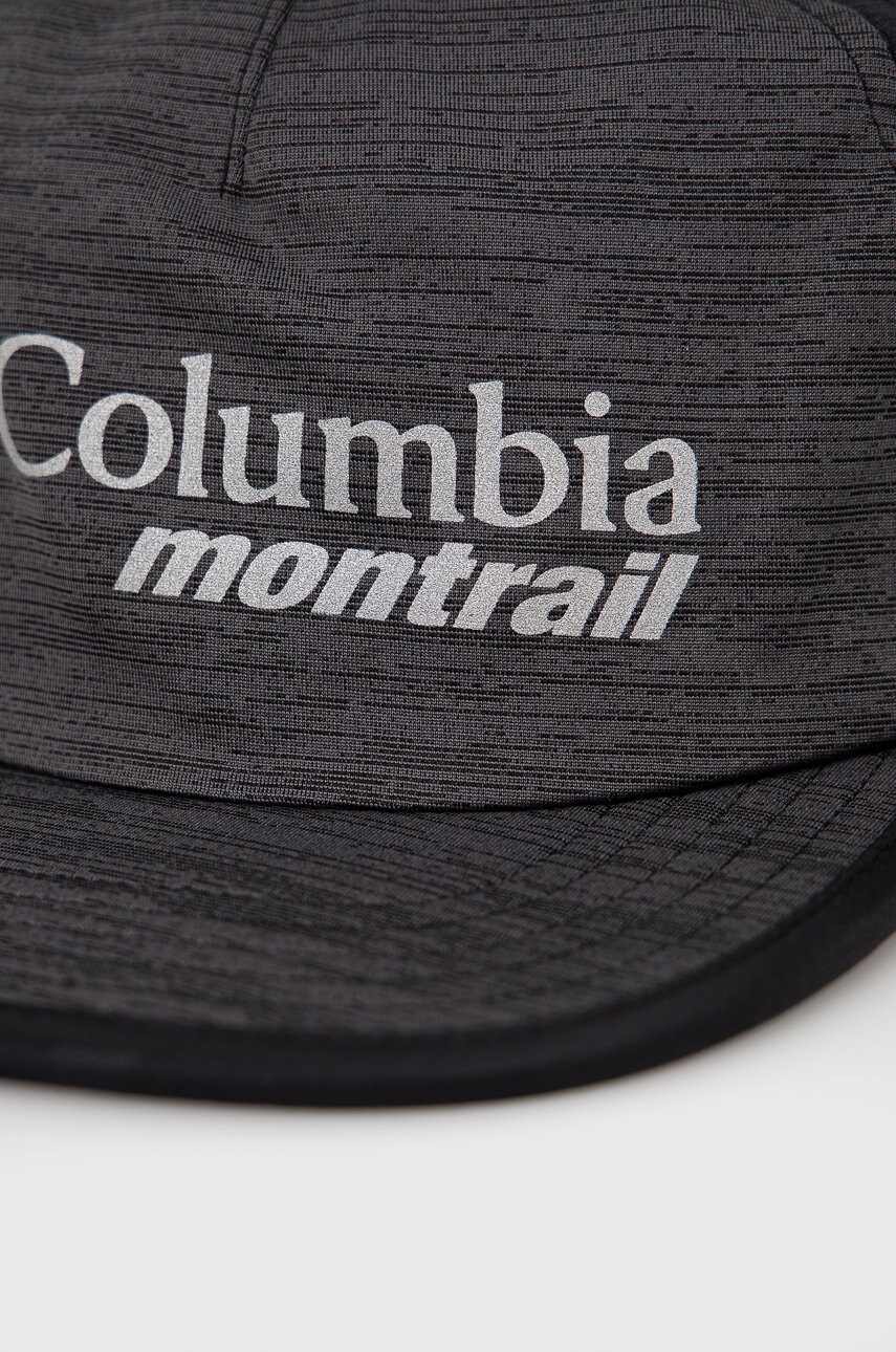

Кепка Columbia Montrail Running колір чорний з принтом