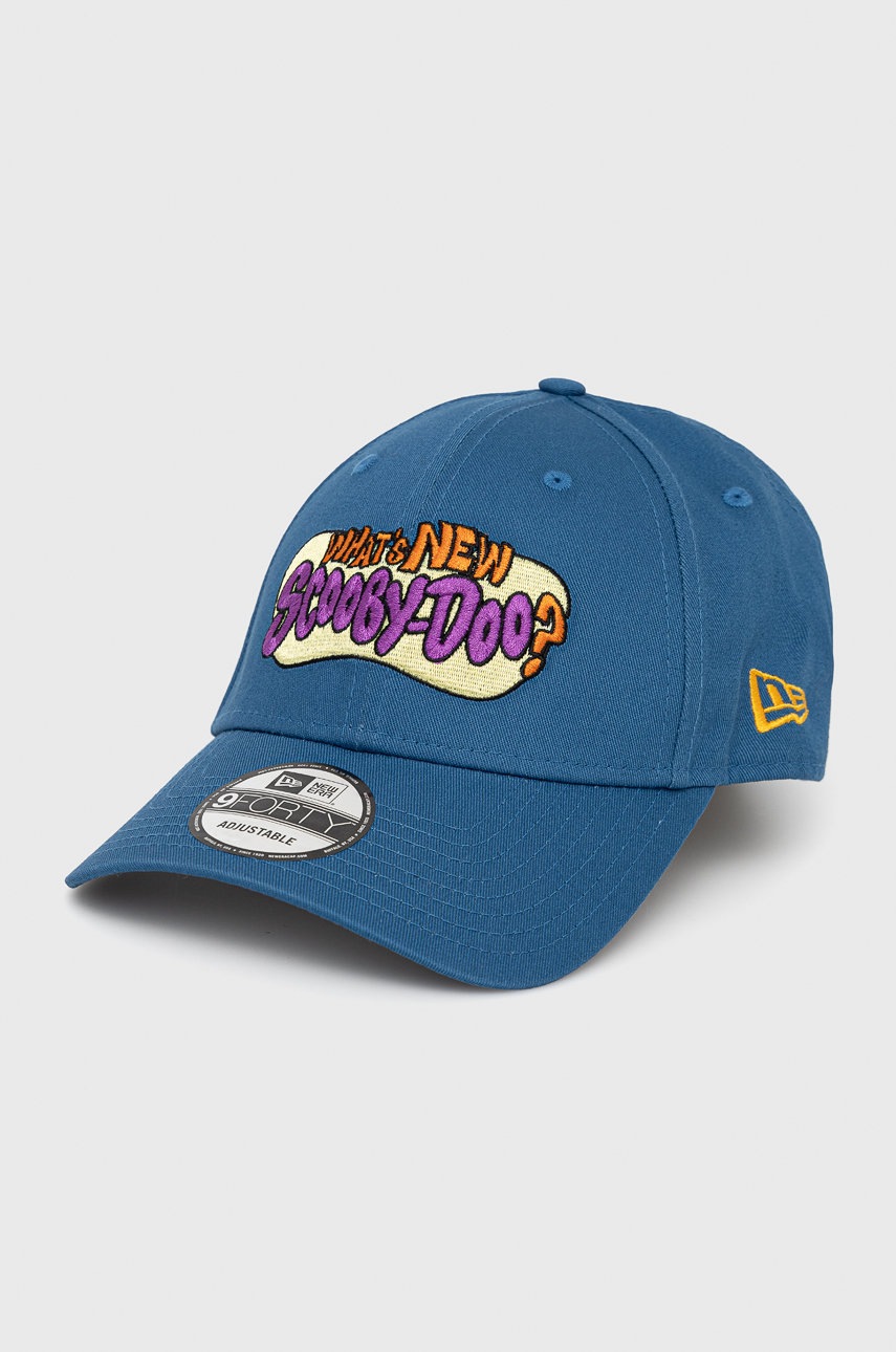 

Памучна шапка New Era с апликация, Син