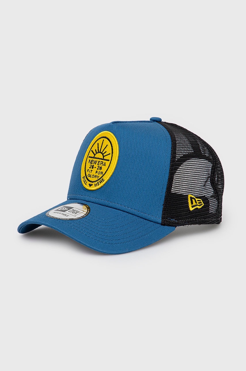 

Шапка New Era с апликация, Син