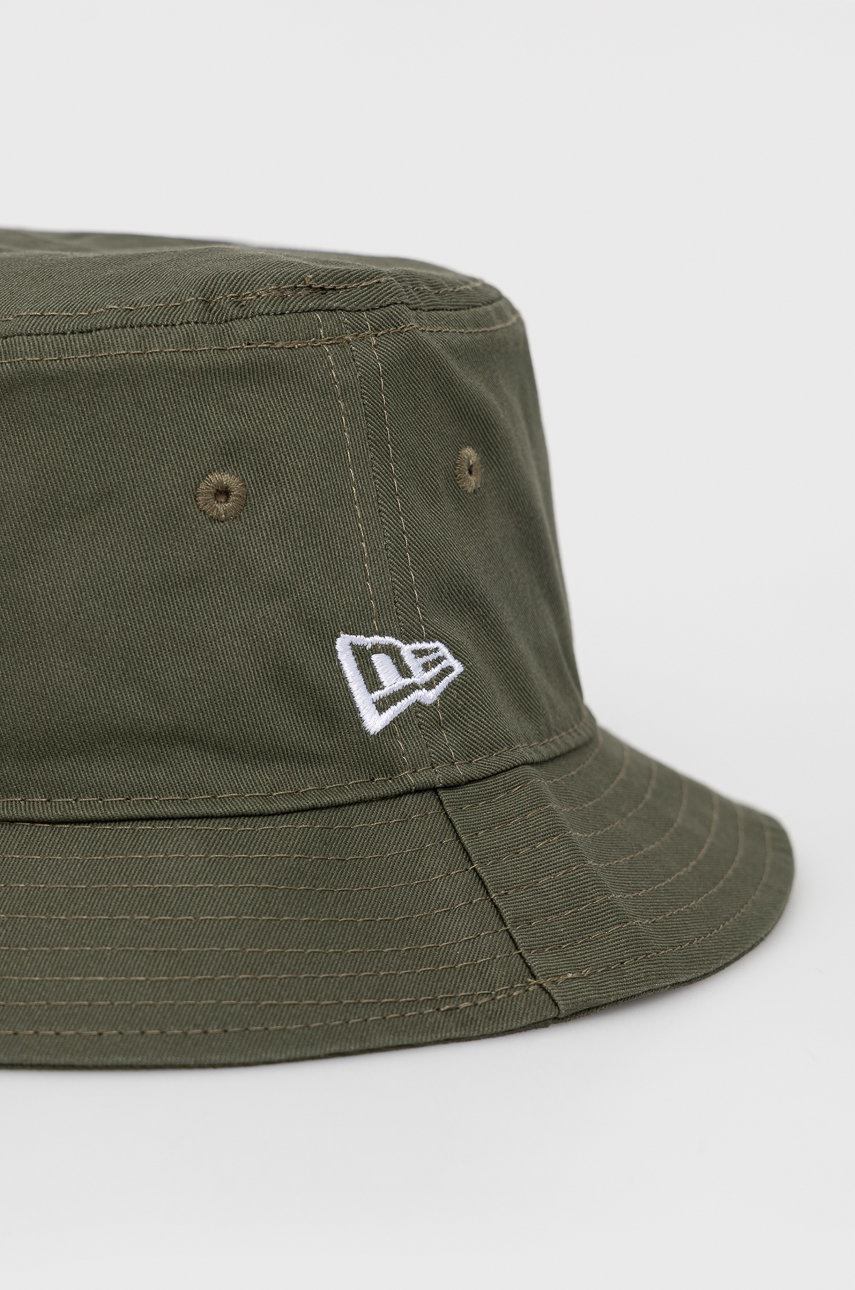 

Шляпа из хлопка New Era цвет зелёный хлопковый