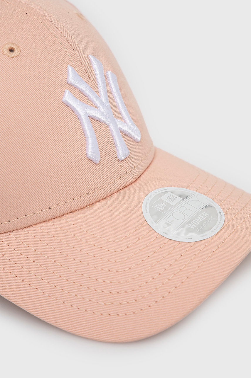 

Хлопковая кепка New Era цвет оранжевый с аппликацией