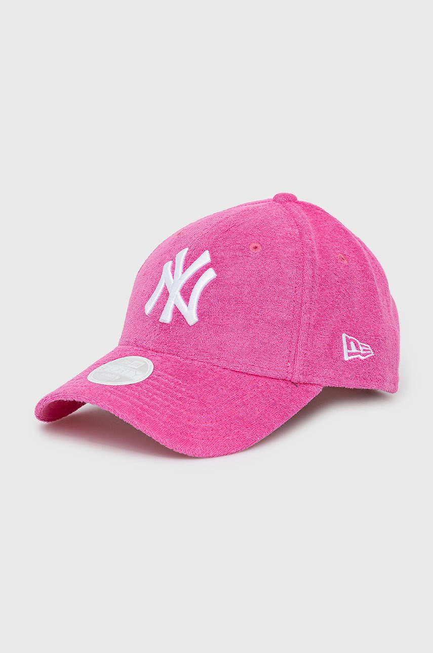 

Шапка New Era в розово с апликация, Розов