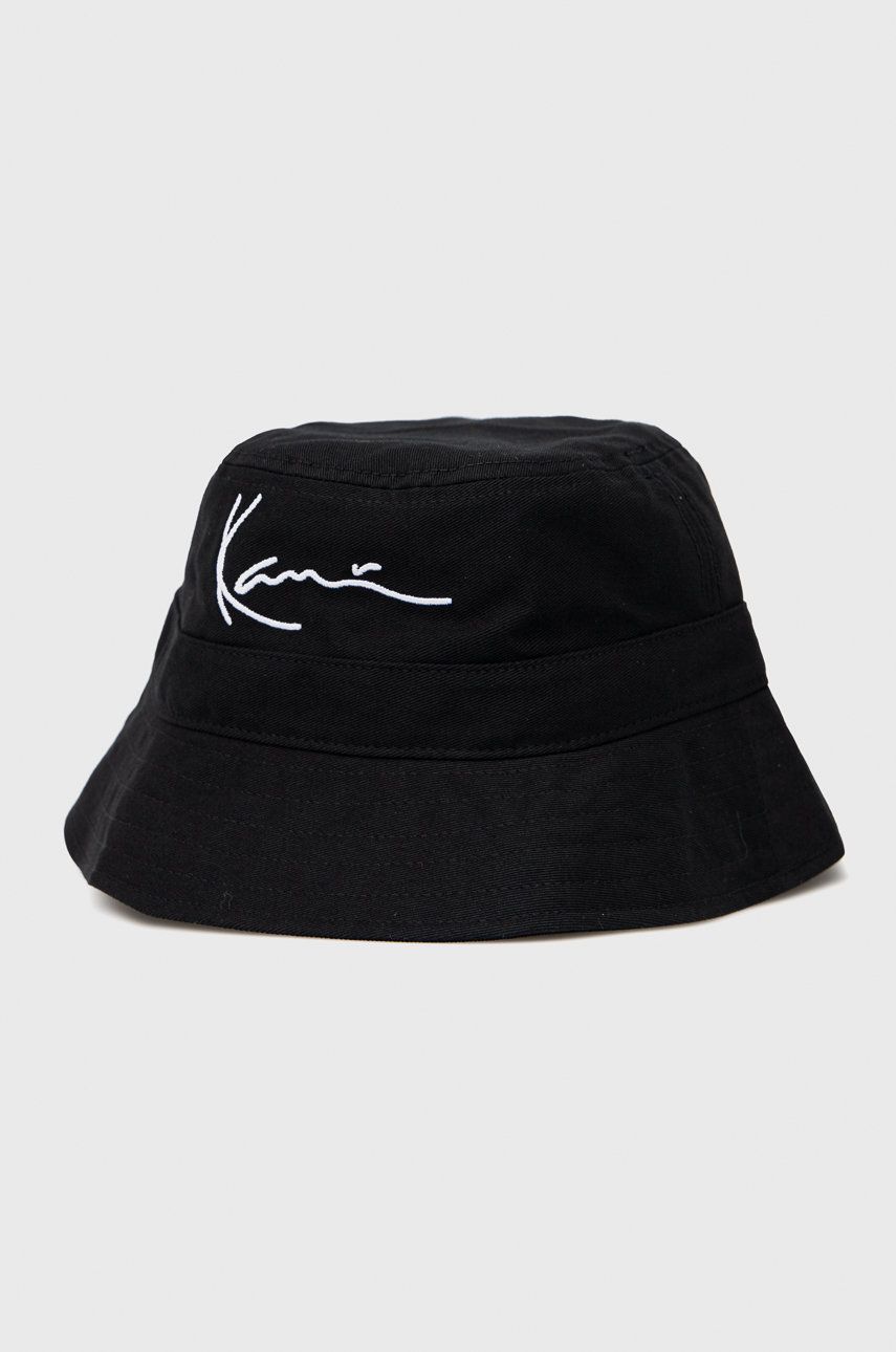 Karl Kani kapelusz bawełniany kolor czarny bawełniany