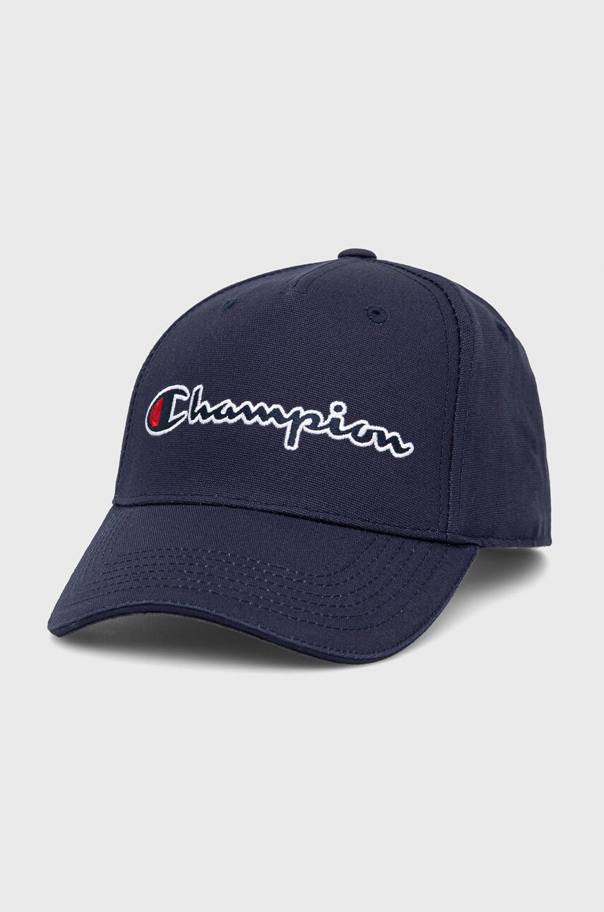 Champion caciula din bumbac 805550 culoarea albastru marin, cu imprimeu