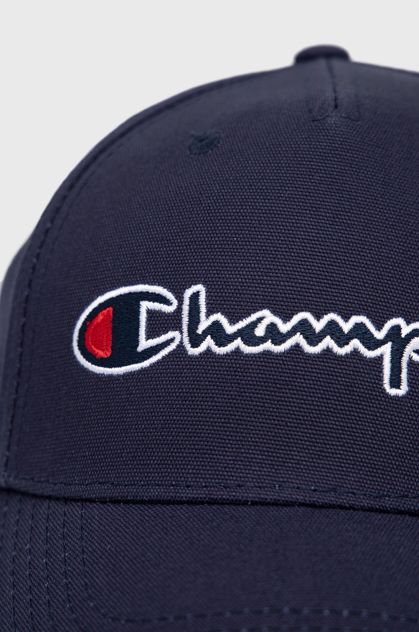 

Хлопковая кепка Champion 805550 цвет синий с аппликацией