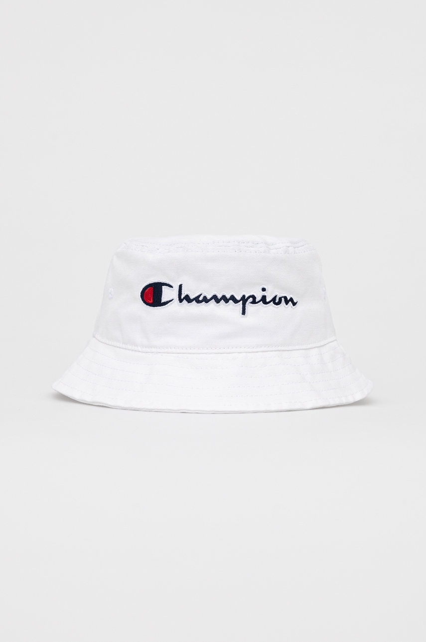 

Памучна капела Champion в бяло от памук, Бял