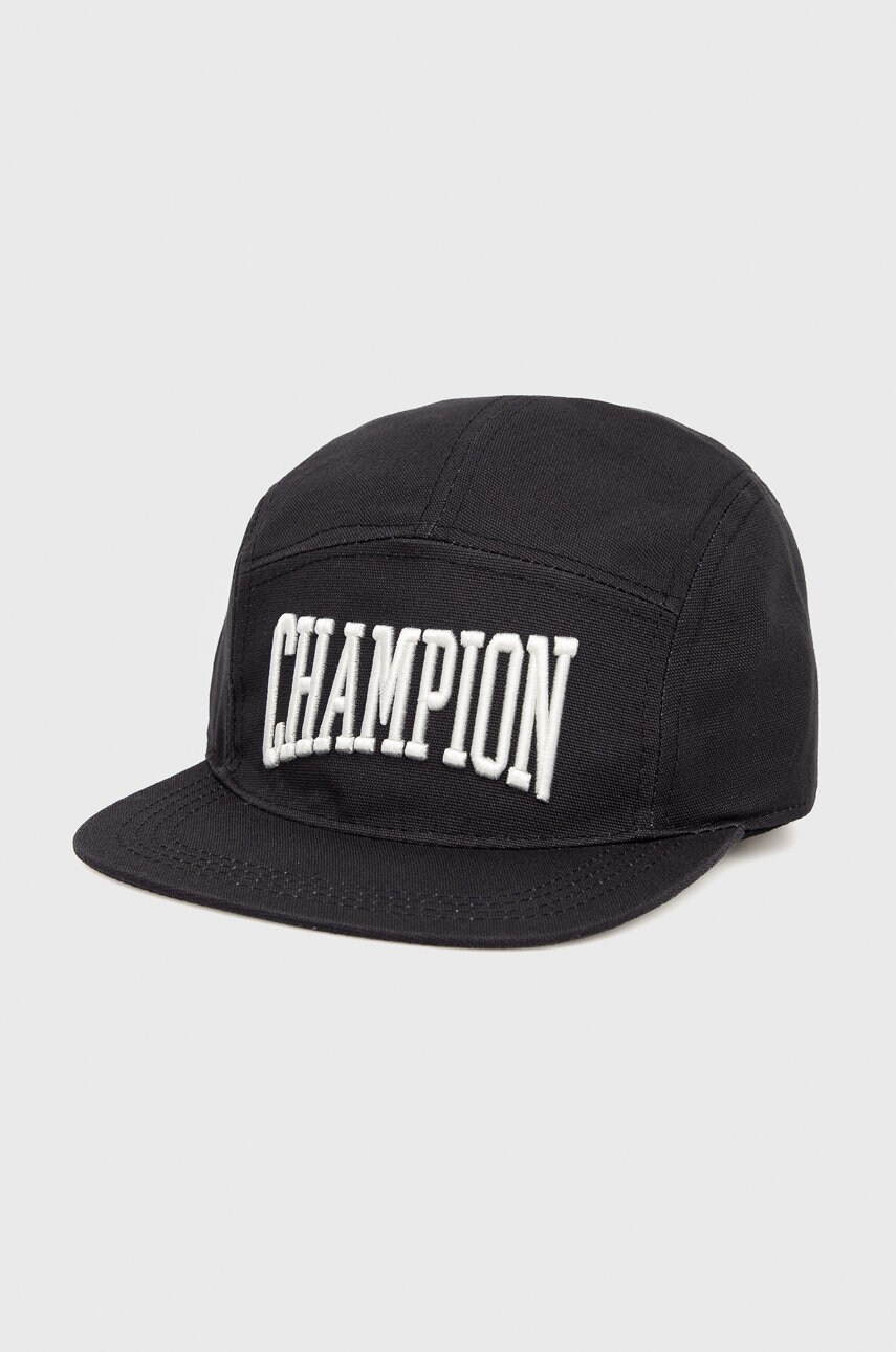 Champion caciula din bumbac 805554 culoarea negru, cu imprimeu