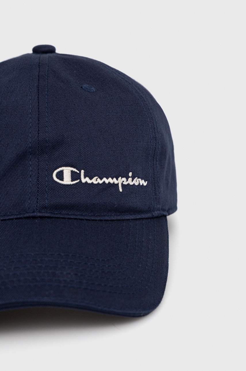 

Хлопковая кепка Champion 805558 цвет синий с аппликацией