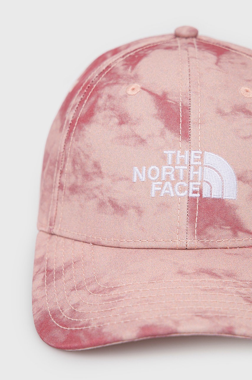 

Кепка The North Face цвет розовый с аппликацией