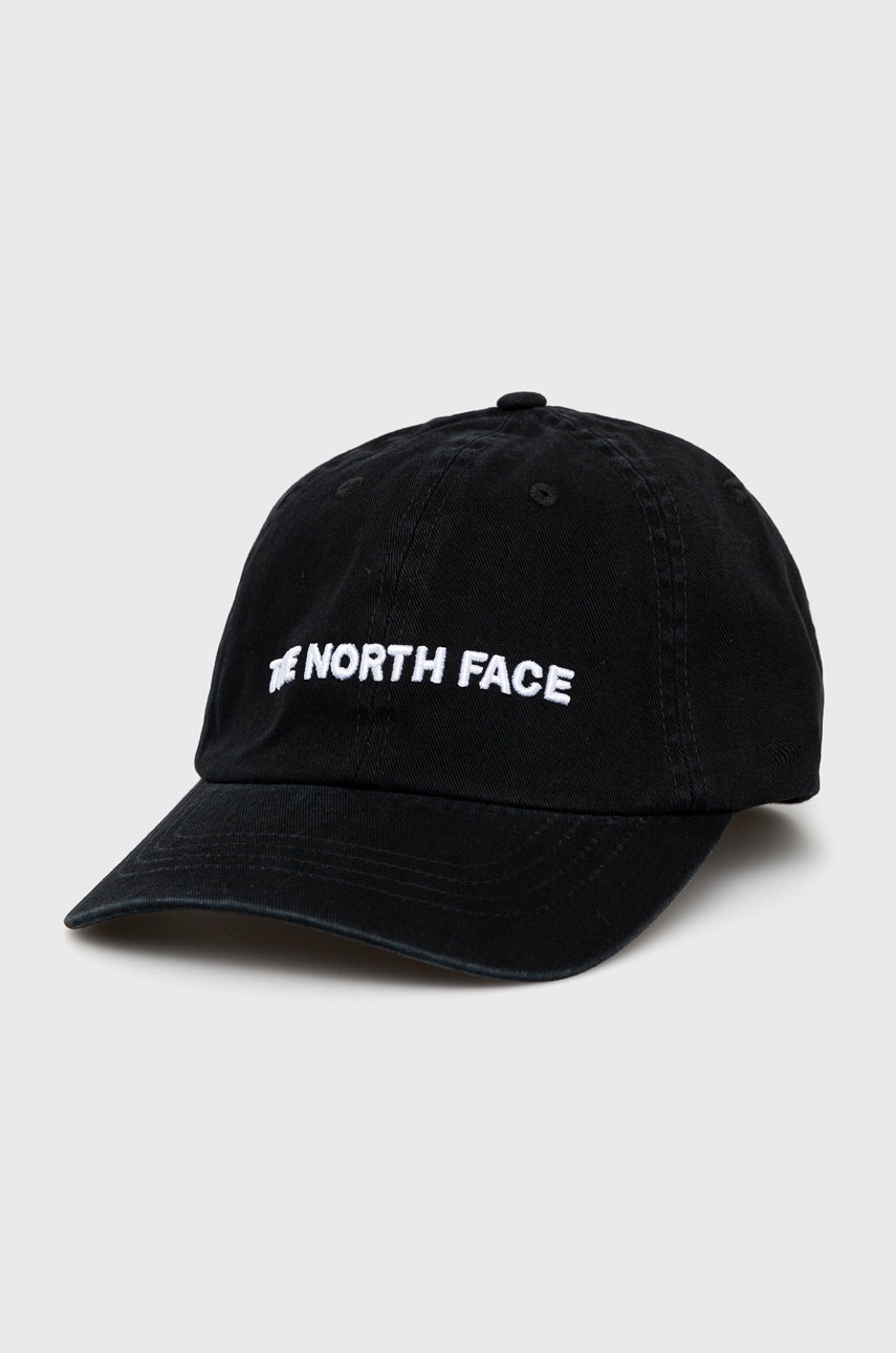 

Кепка The North Face Horizontal колір чорний з аплікацією