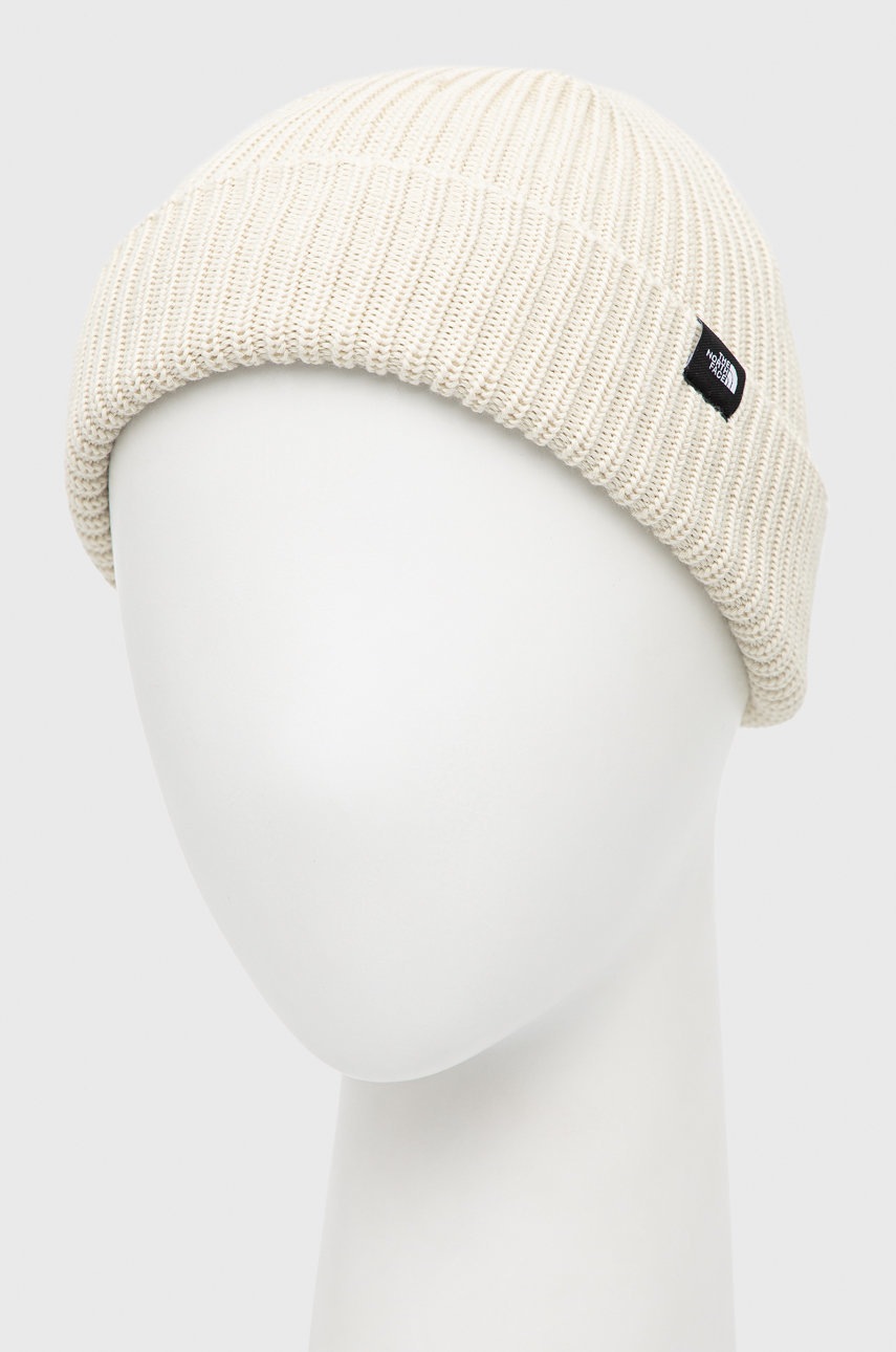

Шапка The North Face колір бежевий