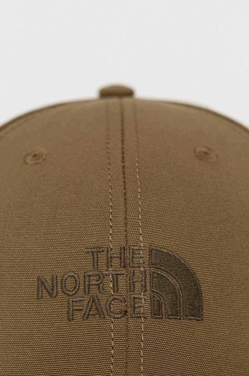 

Кепка The North Face колір зелений з аплікацією