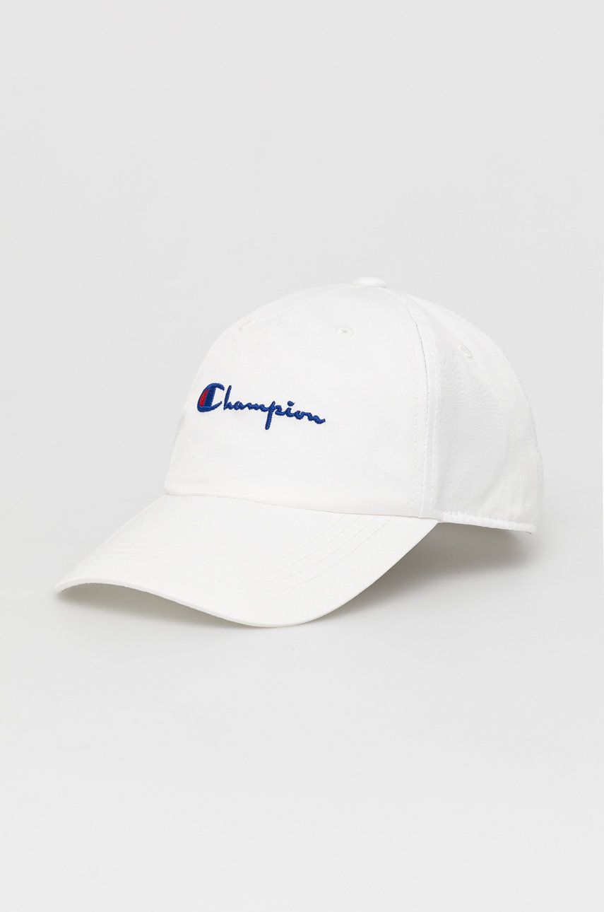 Champion czapka kolor biały z aplikacją