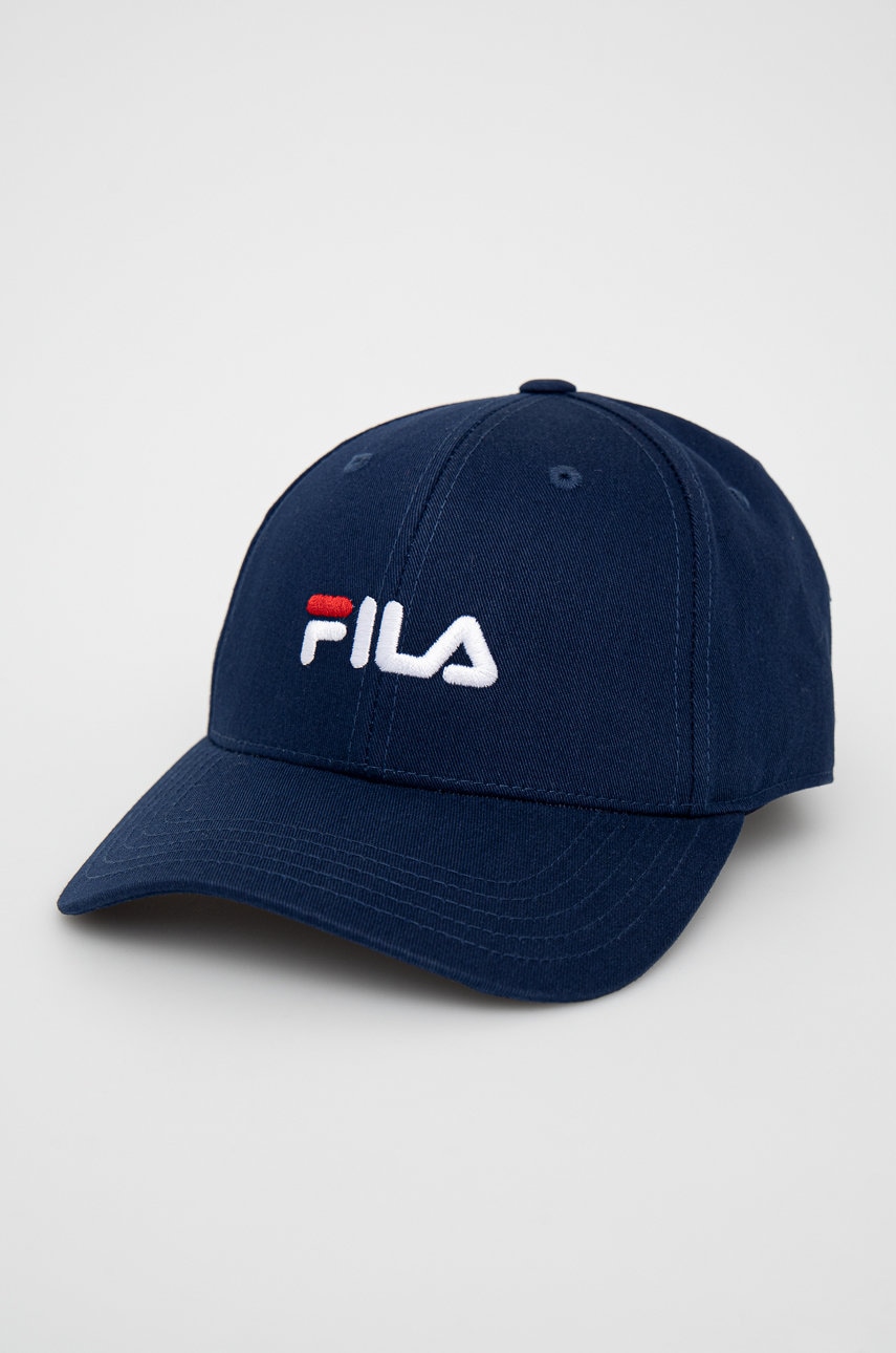 Fila Sapca Culoarea Albastru Marin, Cu Imprimeu