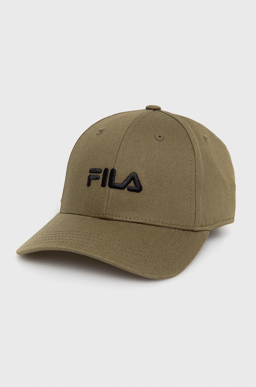 

Шапка Fila в зелено с апликация, Зелен