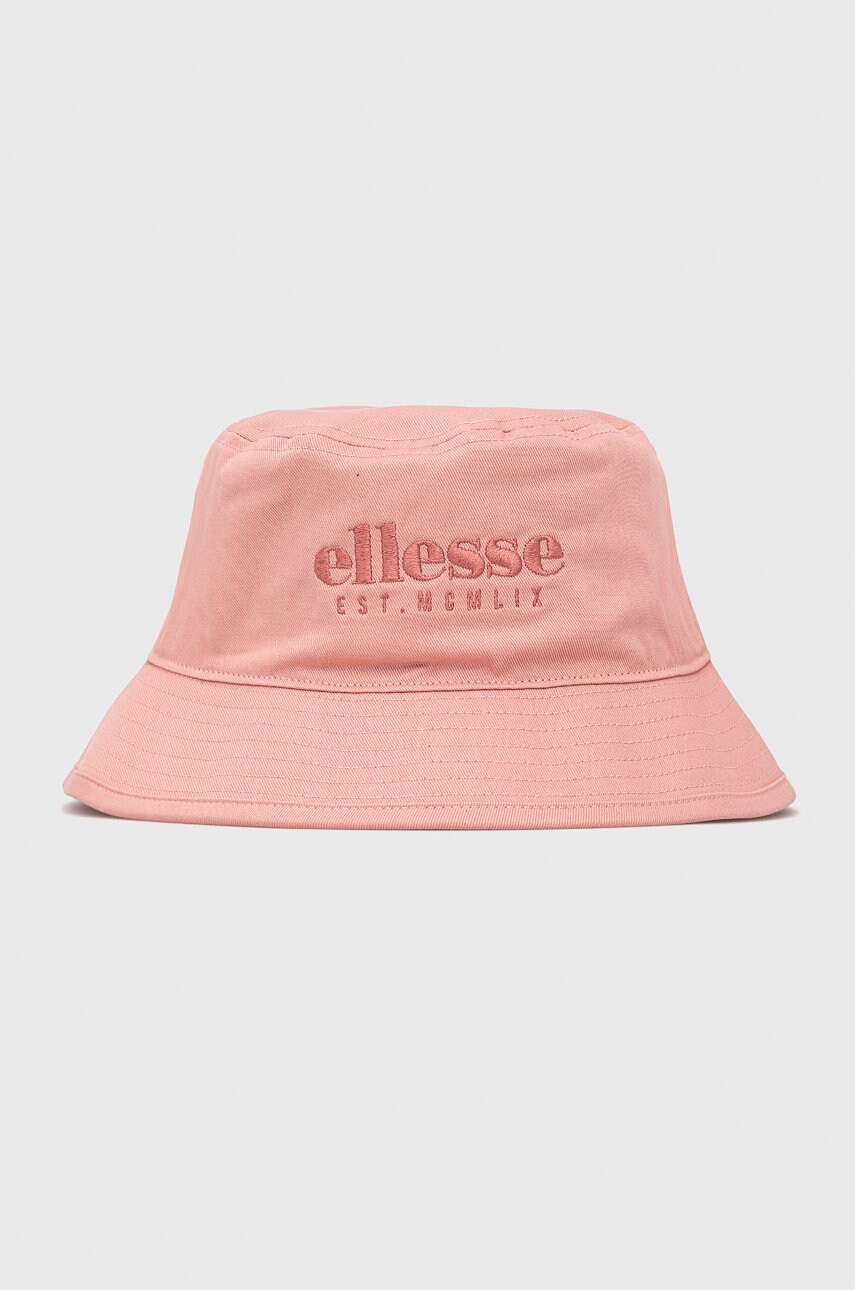 

Бавовняний капелюх Ellesse колір рожевий з бавовни