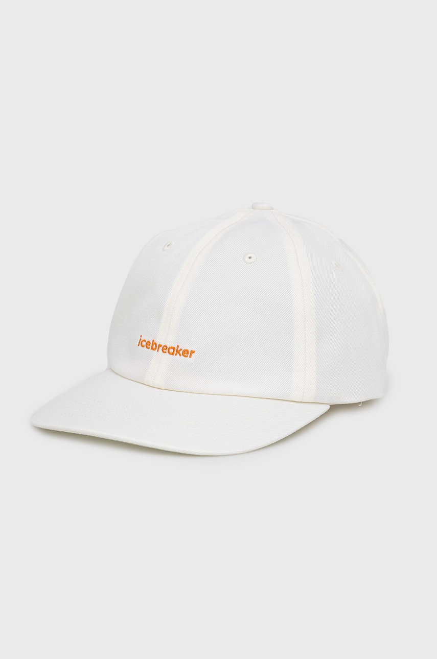 

Шапка с козирка Icebreaker 6 Panel в бежово с апликация, Бежов