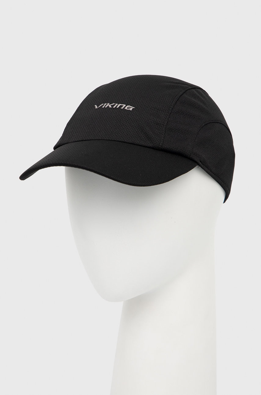 Viking sapca Barak culoarea negru, cu imprimeu