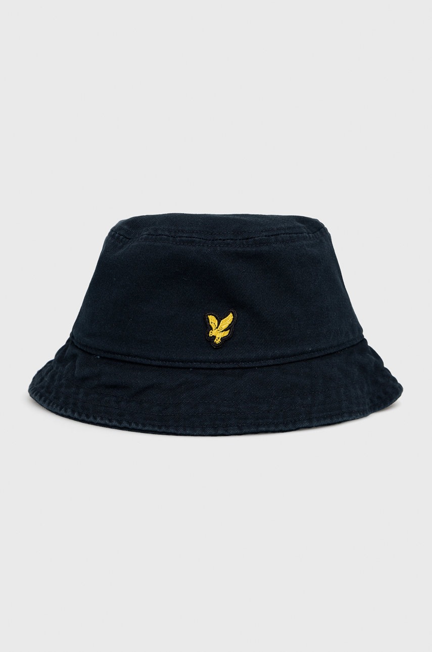 

Бавовняний капелюх Lyle & Scott колір синій з бавовни