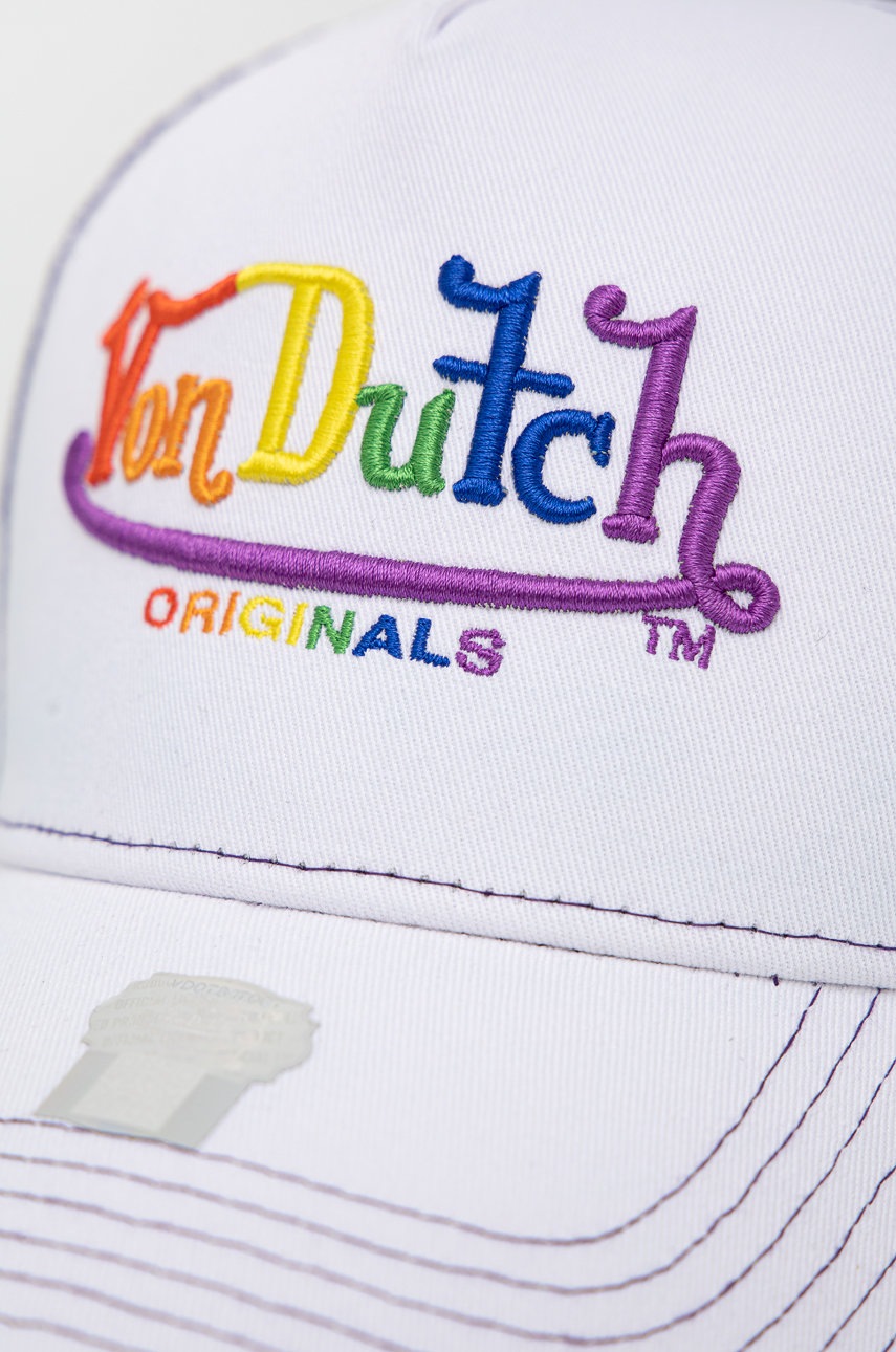 

Кепка Von Dutch цвет фиолетовый с аппликацией