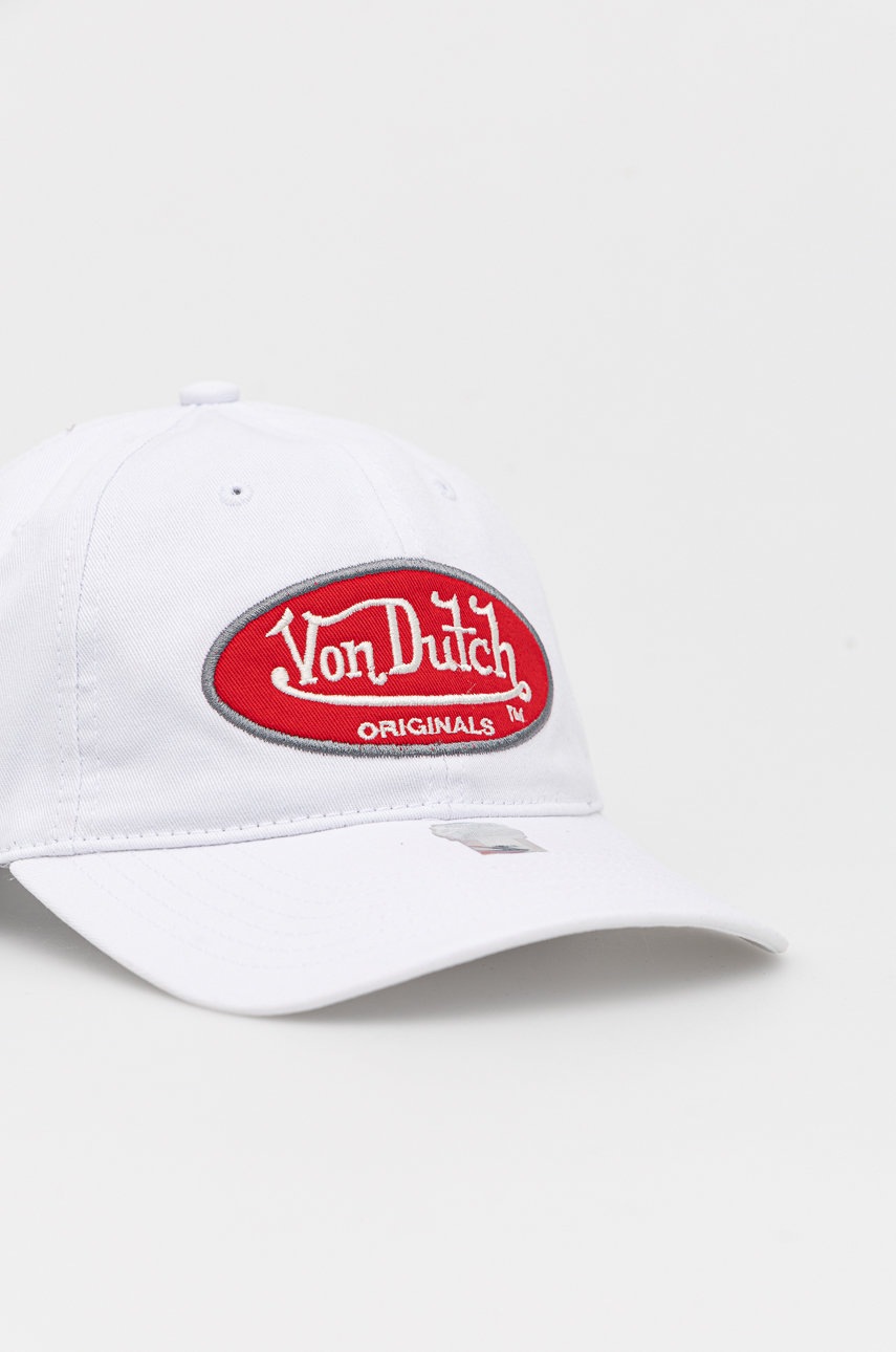 

Кепка Von Dutch цвет белый с аппликацией