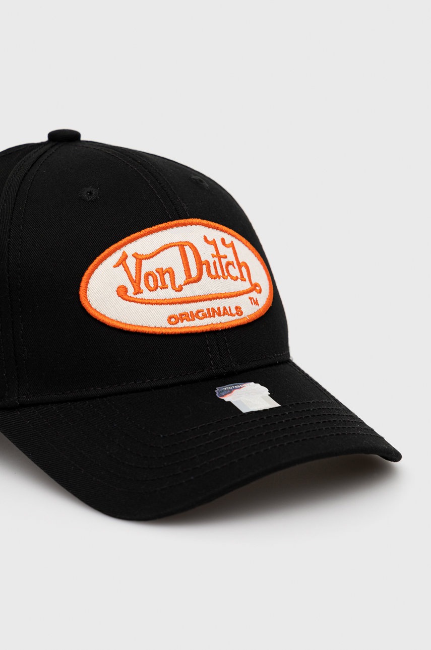 

Кепка Von Dutch цвет чёрный с аппликацией