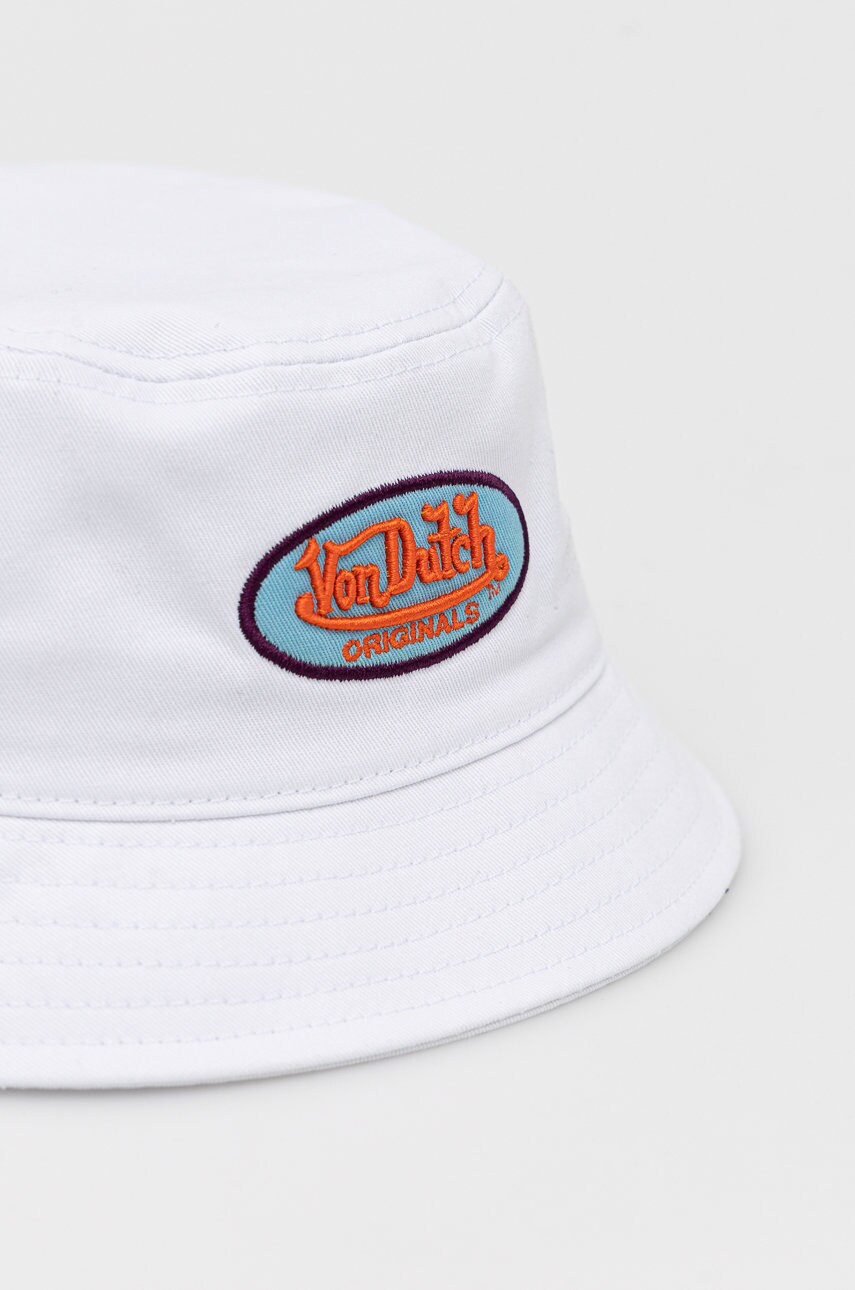 

Шляпа Von Dutch цвет белый хлопковый