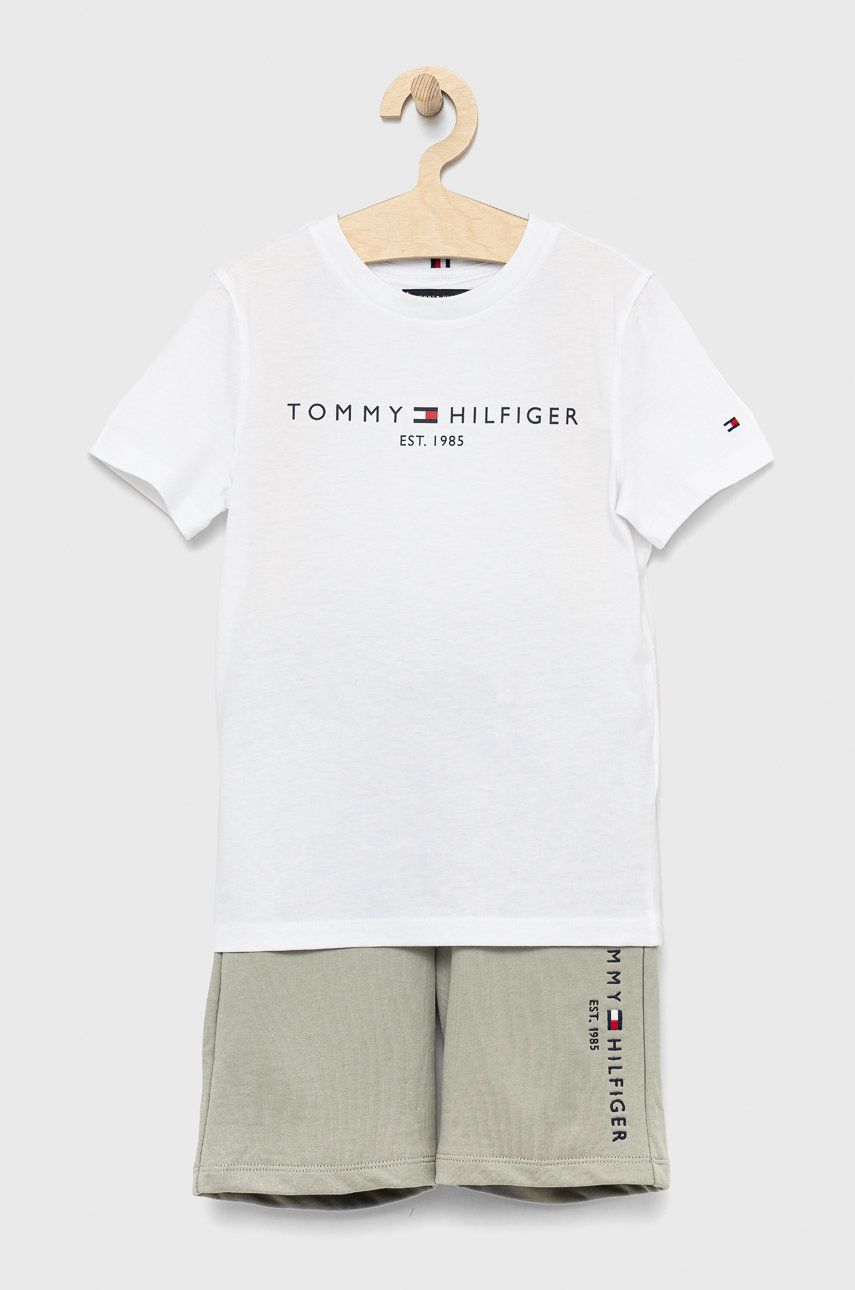 Tommy Hilfiger komplet bawełniany dziecięcy kolor biały