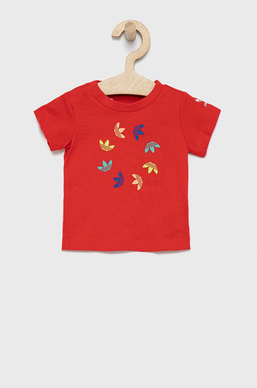 

Детский комплект adidas Originals HE6853 цвет красный