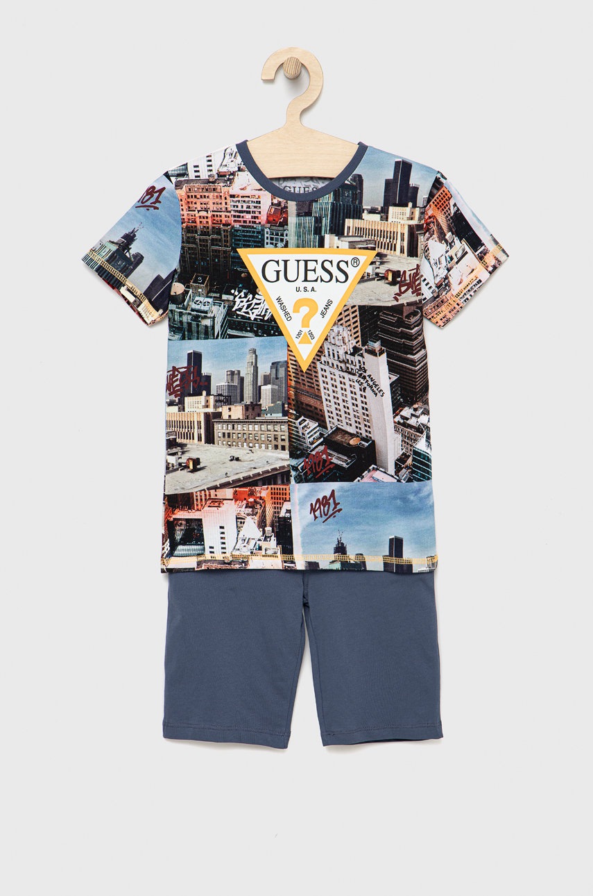 

Детски памучен комплект Guess, Многоцветен