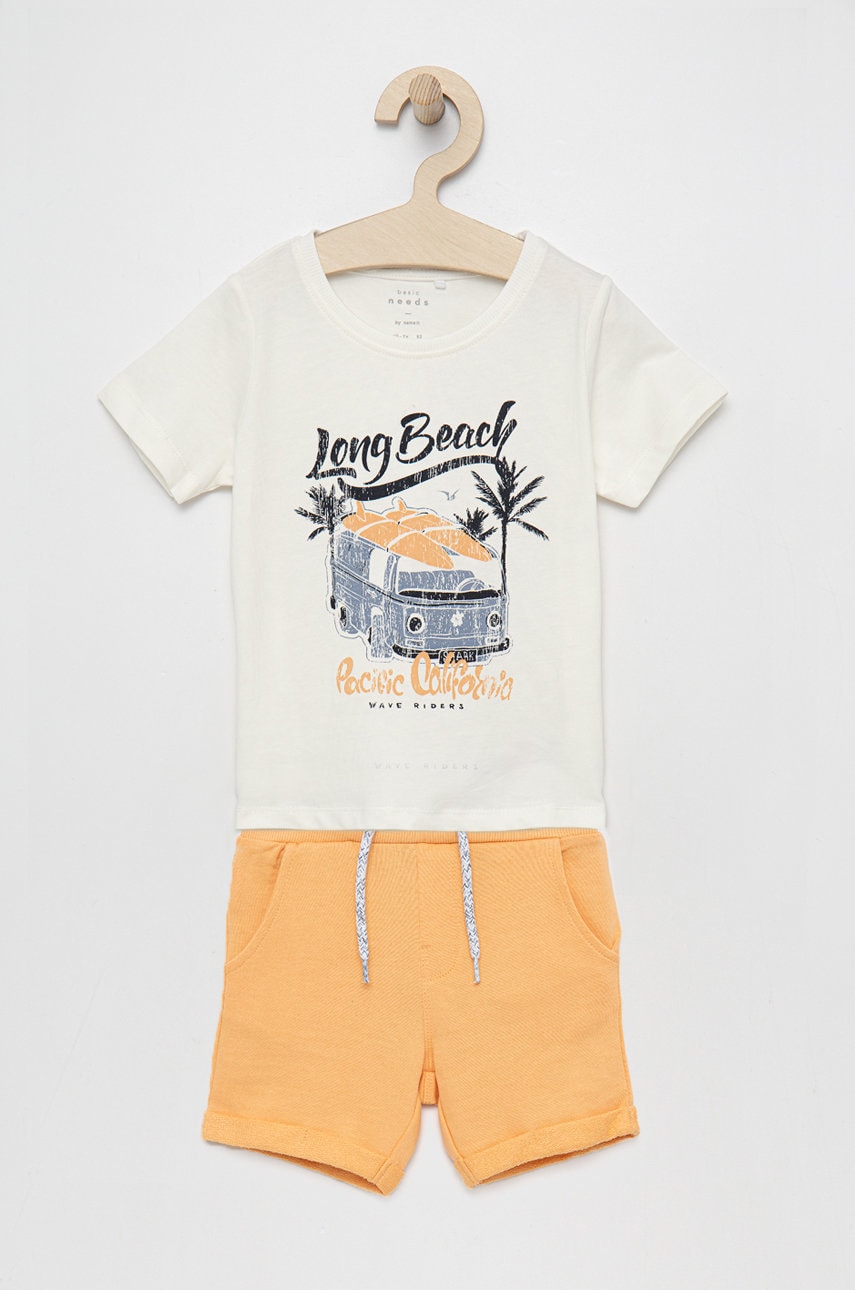 Name It set de bumbac pentru copii culoarea portocaliu